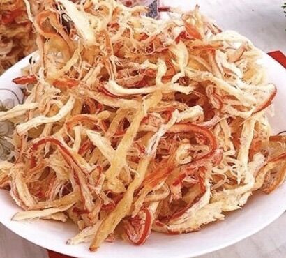 Khô mực hấp nước dừa xé sợi gói 500gr