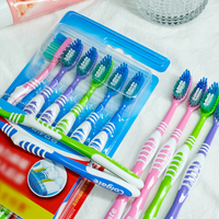 Colgate | Bộ 6 Bàn Chải Đánh Răng Colgate, Lông Cứng Và Lông Trung Bình, Làm Sạch Sâu, Bàn Chải Đánh Răng Cầm Tay Tiện Dụng Cho Du Lịch, Nhà Ở, Khách Sạn