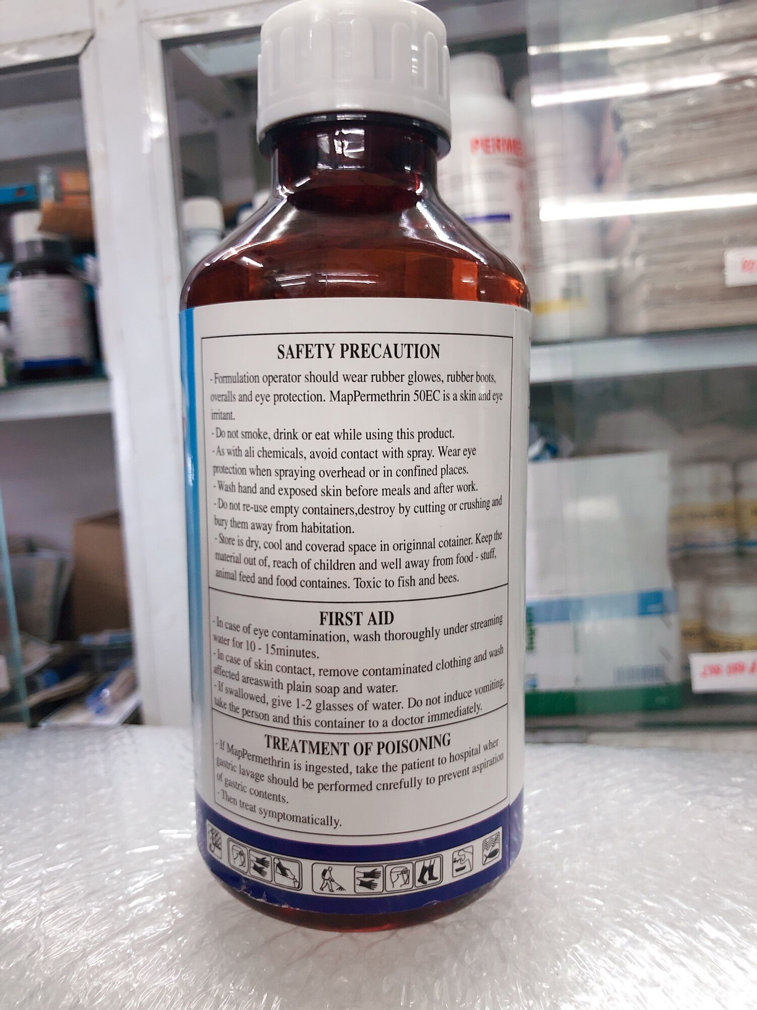 Chế phẩm diệt muỗi MAP PERMETHRIN 50EC - chai 1 lít