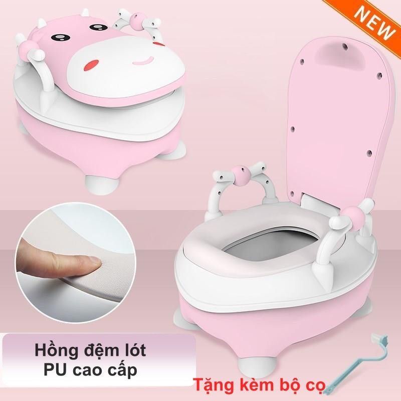Bô vệ sinh hình con bò sữa cho bé yêu