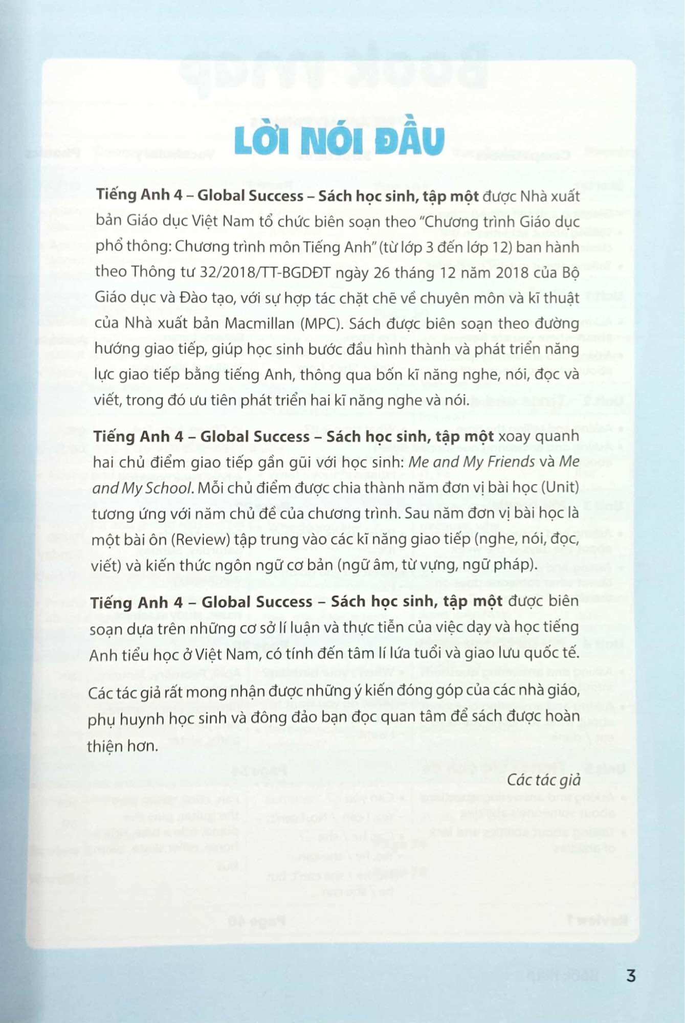 Global Success 4 - S. học sinh Tập 1