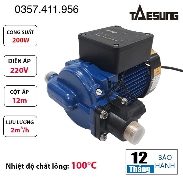 Máy bơm tăng áp điện tử thông minh taesung 200a