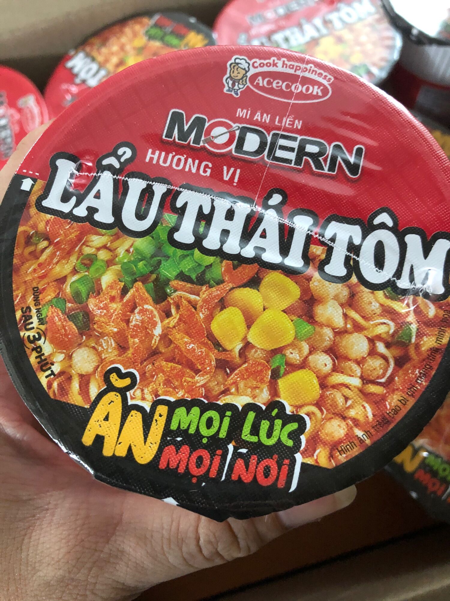 COMBO 06 Hộp Mỳ MODERN Lẩu Thái Tôm( Date mới)