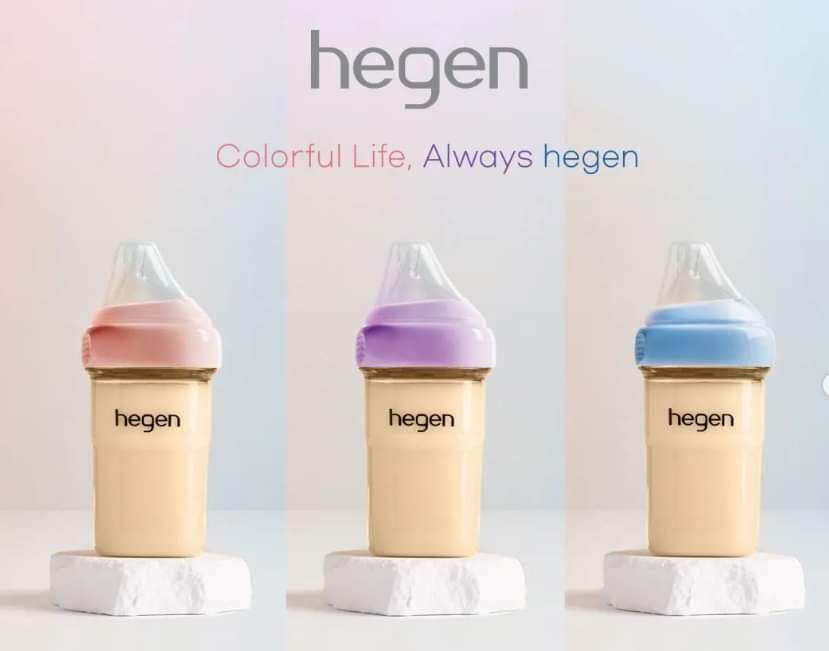 Bình sữa Hegen full box 150ml 240ml 330ml - Bình Hegen cổ màu chính hãng
