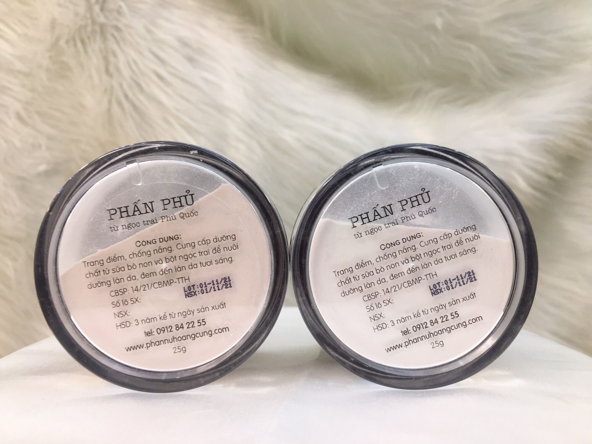 Phấn Phủ Phấn Nụ Hoàng Cung Tinh Chất Ngọc Trai (trắng)