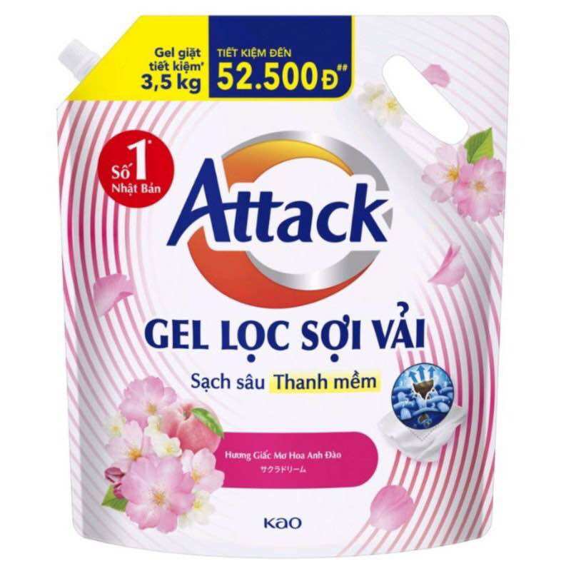 Nước giặt gel Attack hương hoa anh đào