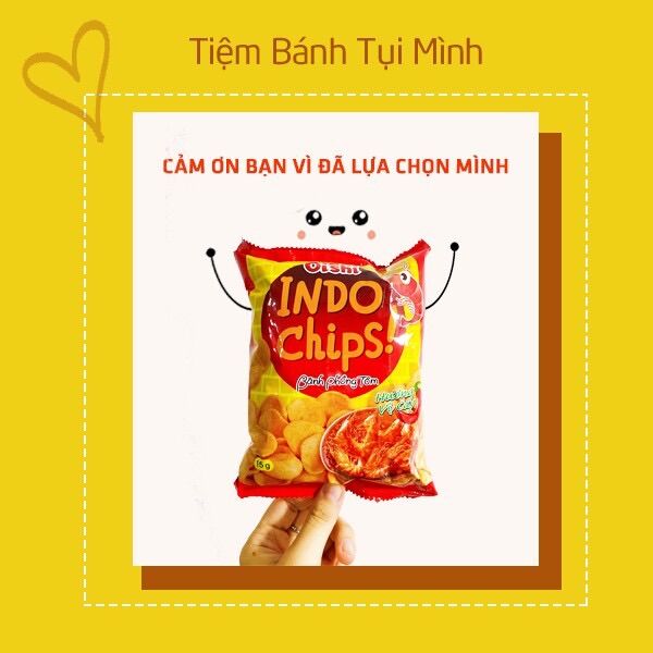 [ 10 gói ] Bánh snack phồng tôm Indo Chips oishi 15g