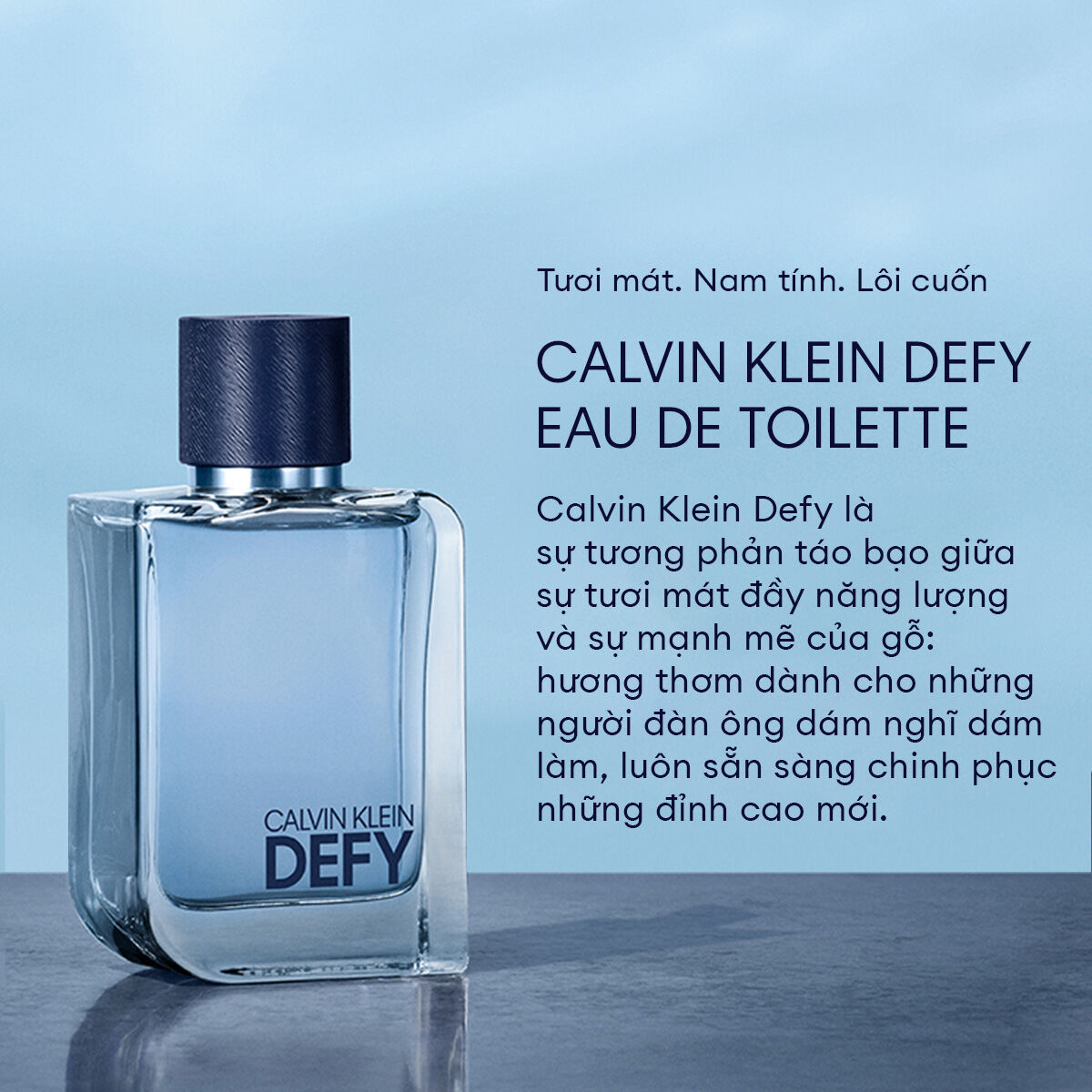 [CLEARANCE SALE] Nước Hoa Nam Calvin Klein Defy EDT 100ml