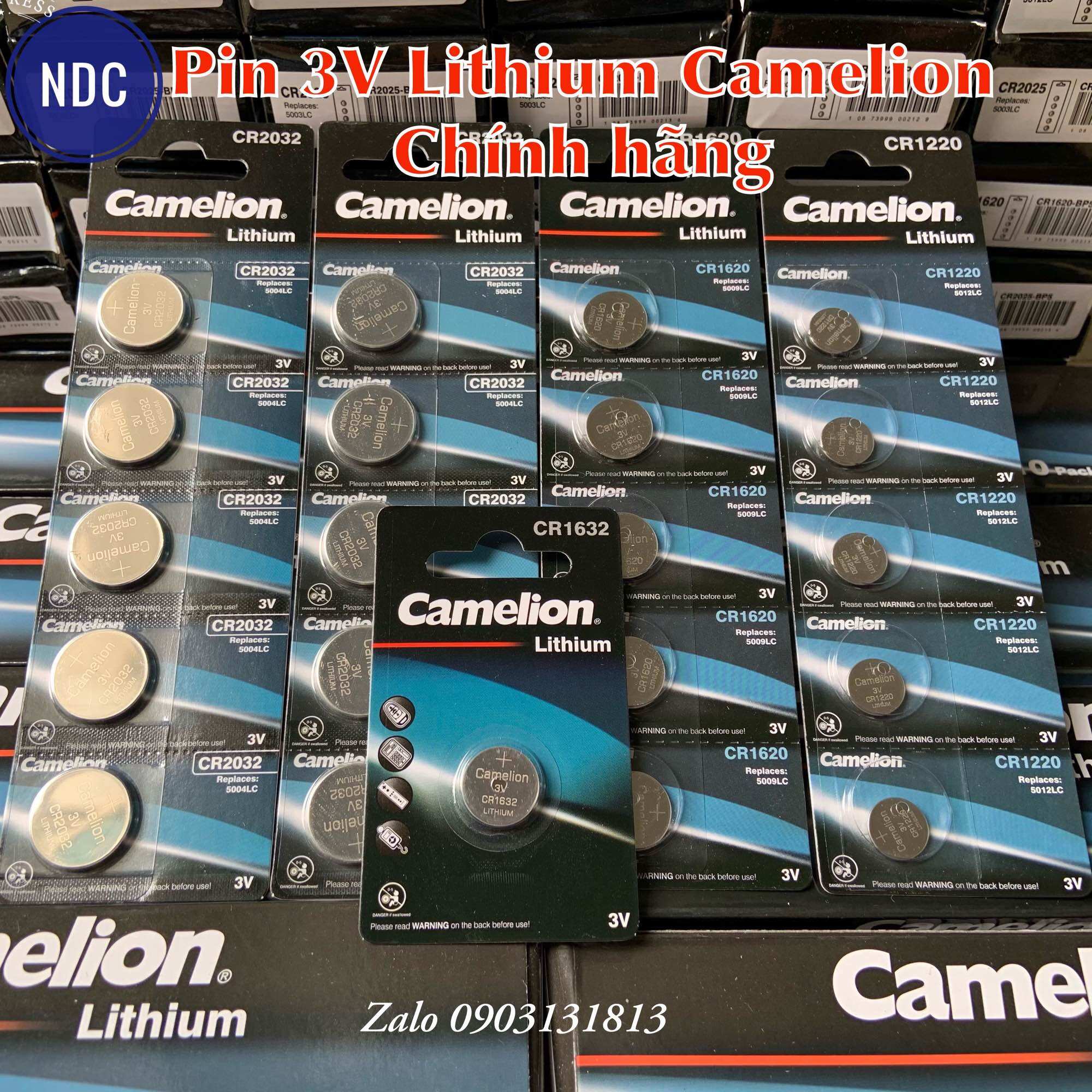 Pin 3v lithium camelion cr2032-cr2025-cr1632-cr1620-cr1220