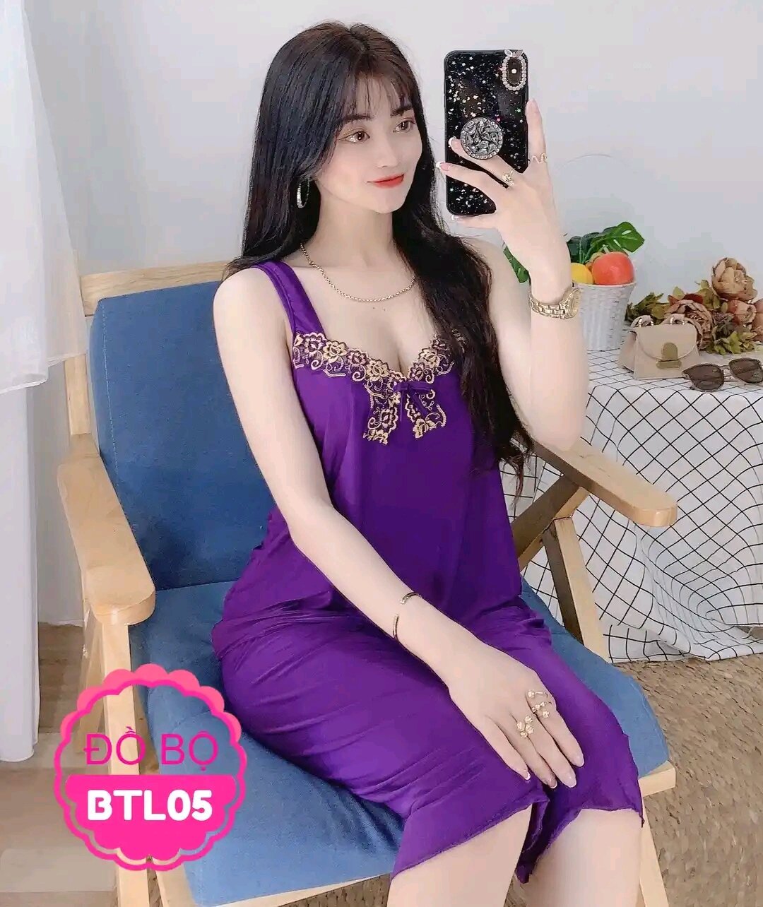Đồ bộ lửng thun lạnh - A71