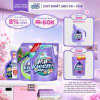 Combo Túi Nước Lau Sàn 3.6kg + Túi Nước Giặt Xả MaxKleen Thiên Nhiên 3.6kg + Chai nước lau bề mặt đa năng
