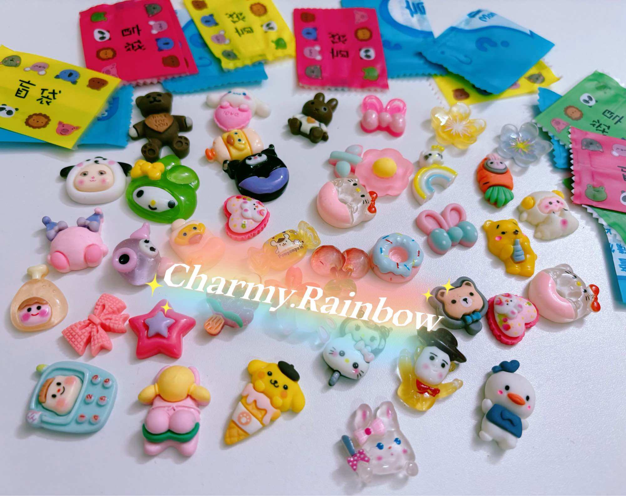 1 Túi Mù Blindbag Charm Dẹt Trang Trí Ốp Dt, Vật Dụng,Ly Giữ Nhiệt…