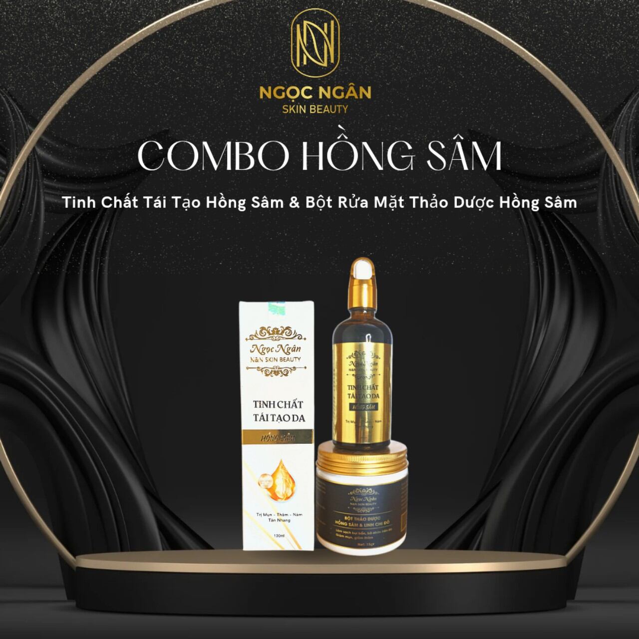 Combo tái tạo hồng sâm