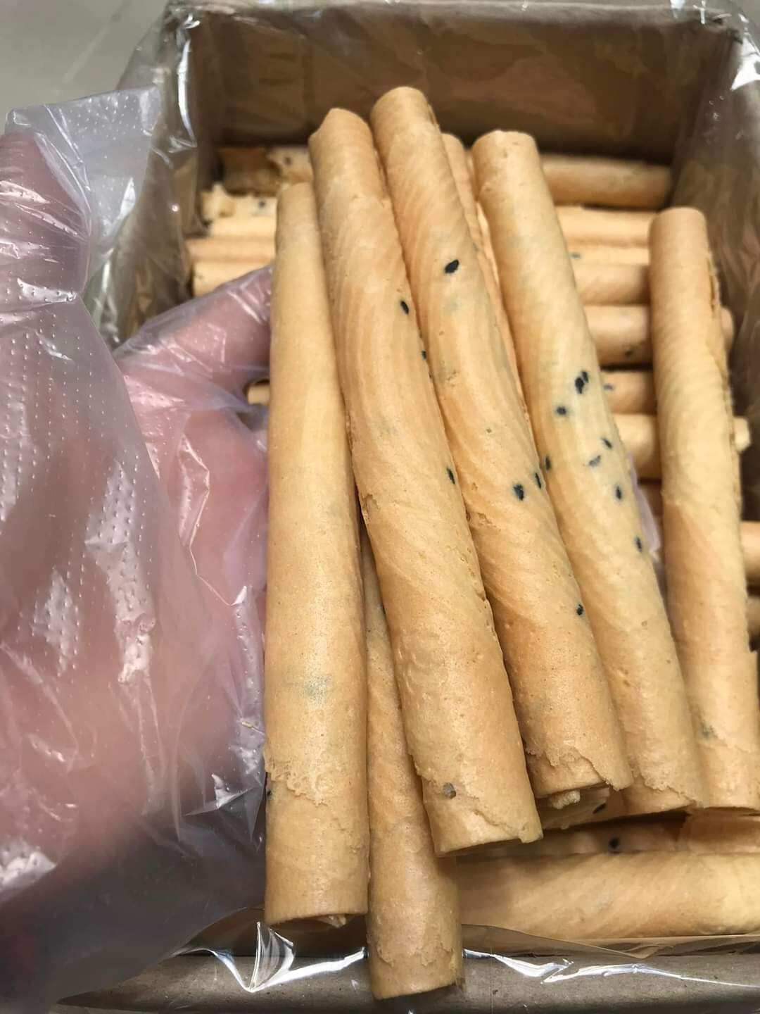Bánh ống mè (bánh quế cốt dừa siêu béo) 1kg