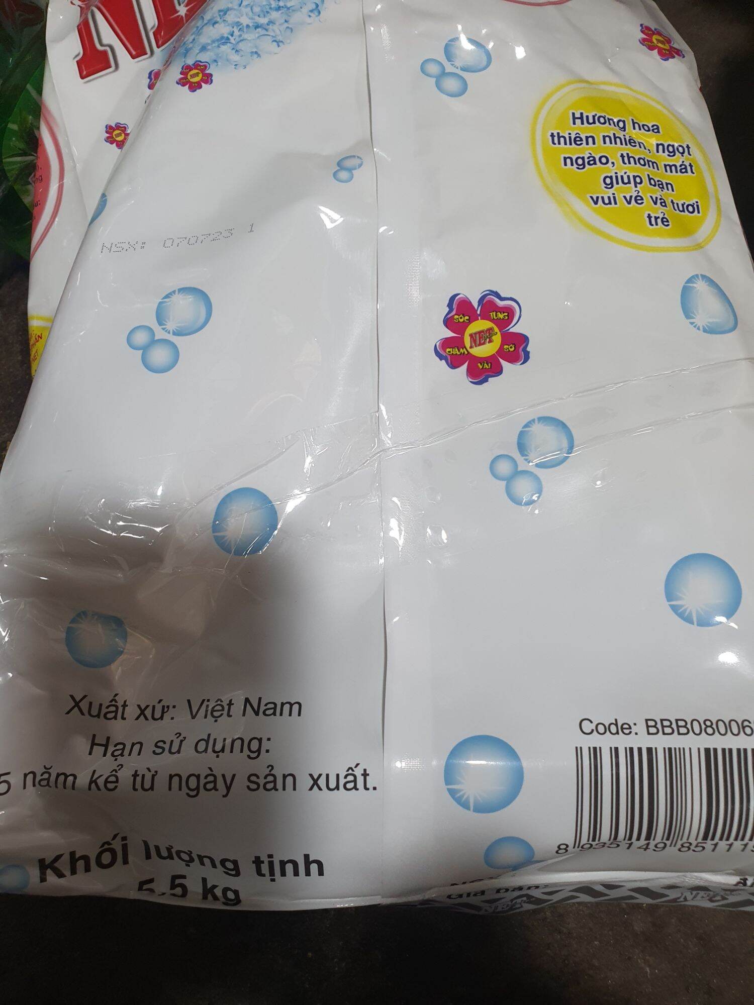 Bột giặt NET túi 5.5kg