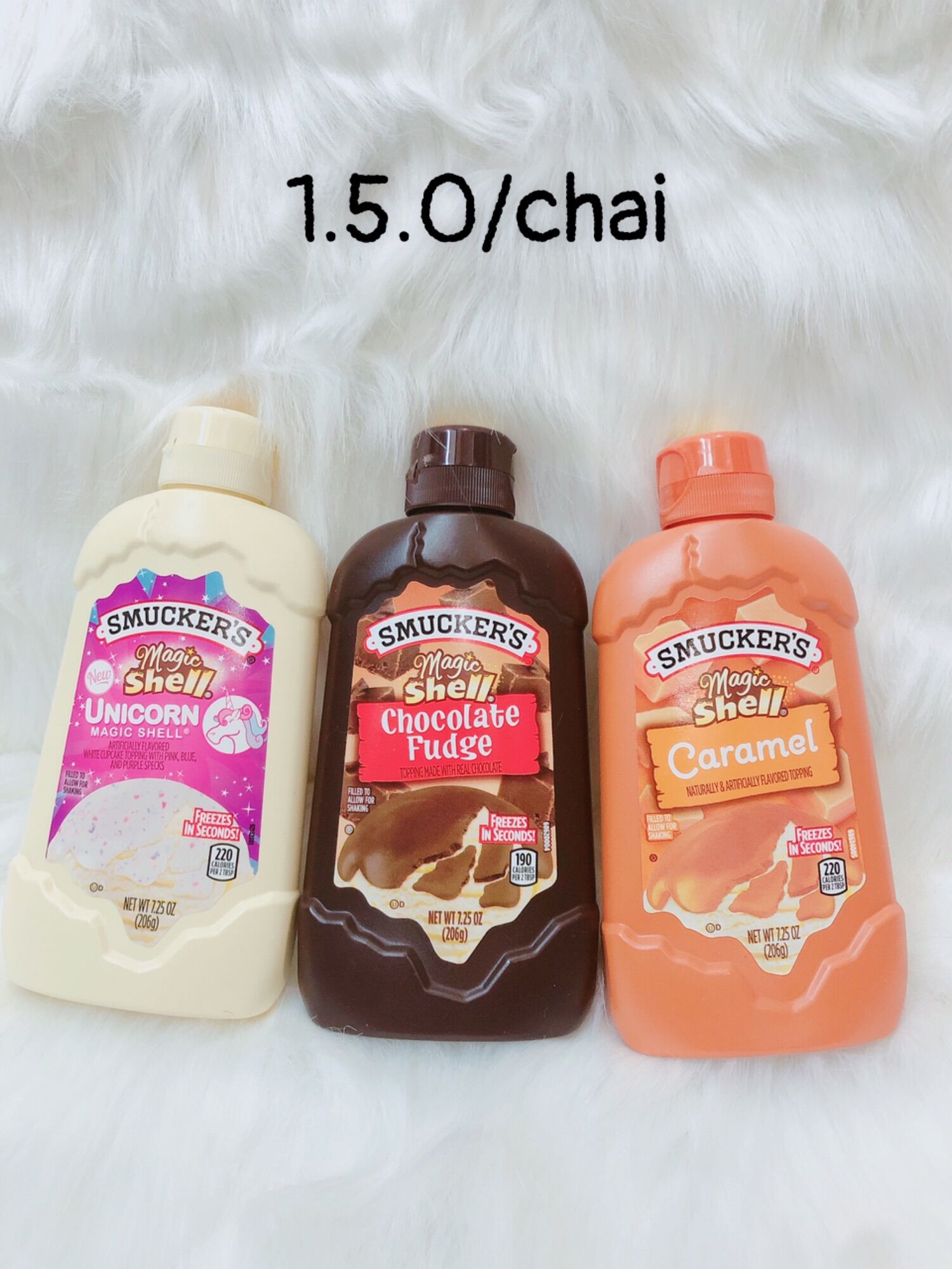 Smucker's Magic Shell Caramel Flavored Topping - Sốt phủ ăn kèm với kem, bánh…