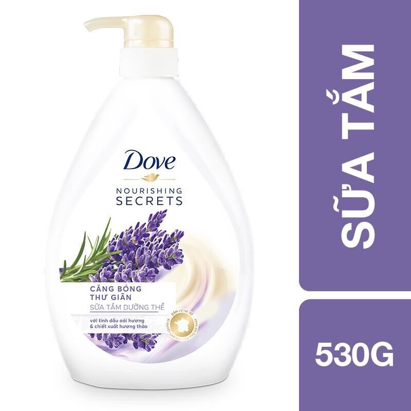Sữa Tắm Dove Căng bóng thư giãn 530g