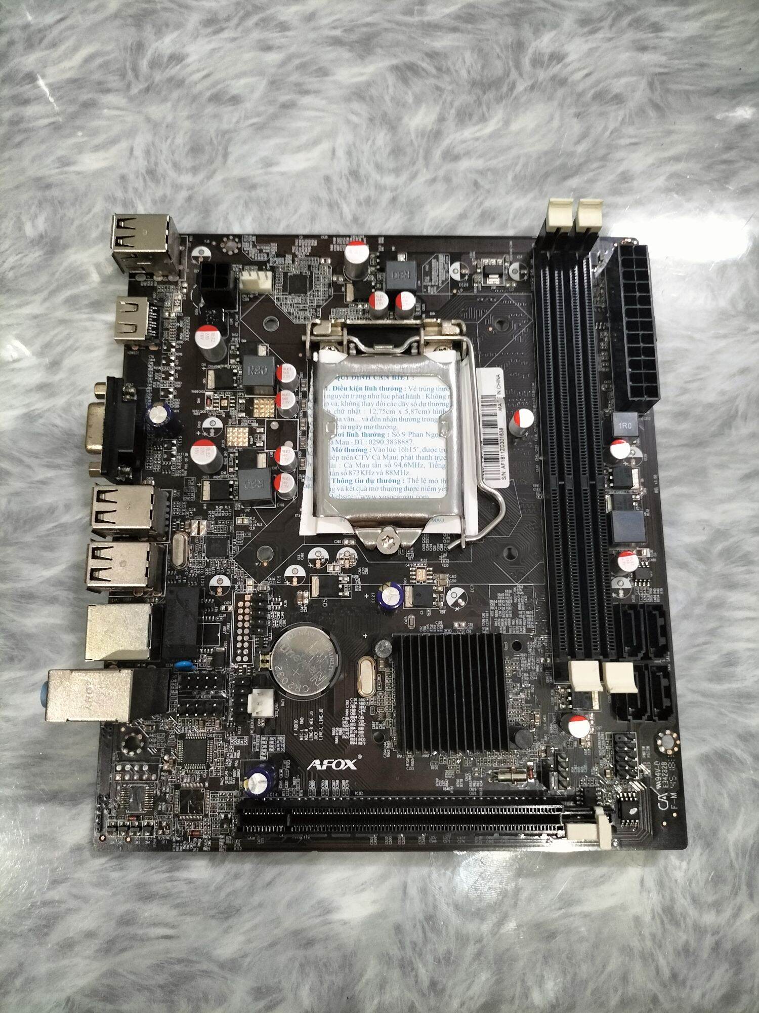 Main H61 Afox socket 1155 kèm Fe