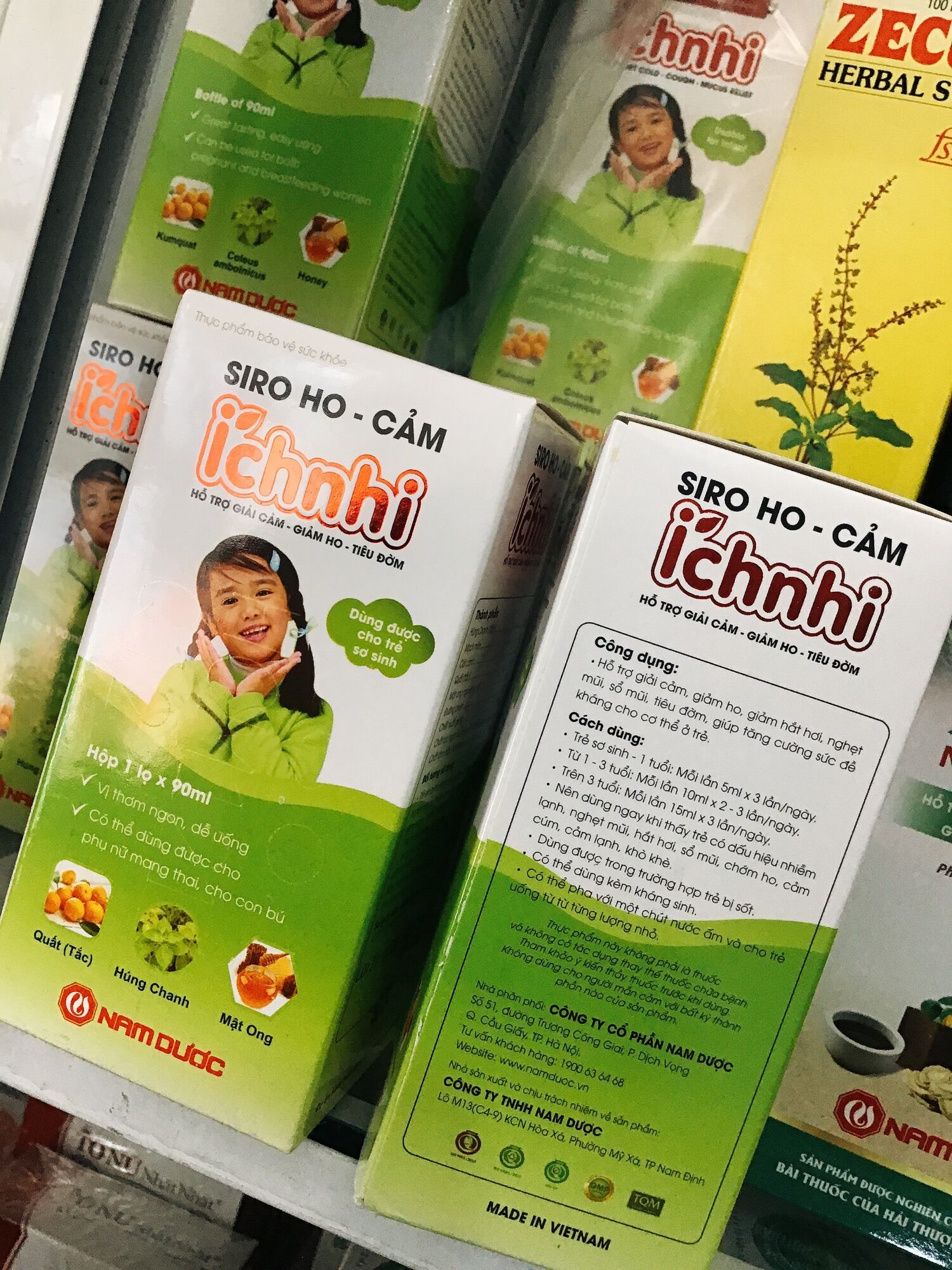 [HCM] Siro cảm ho ÍCH NHI chai 90ml