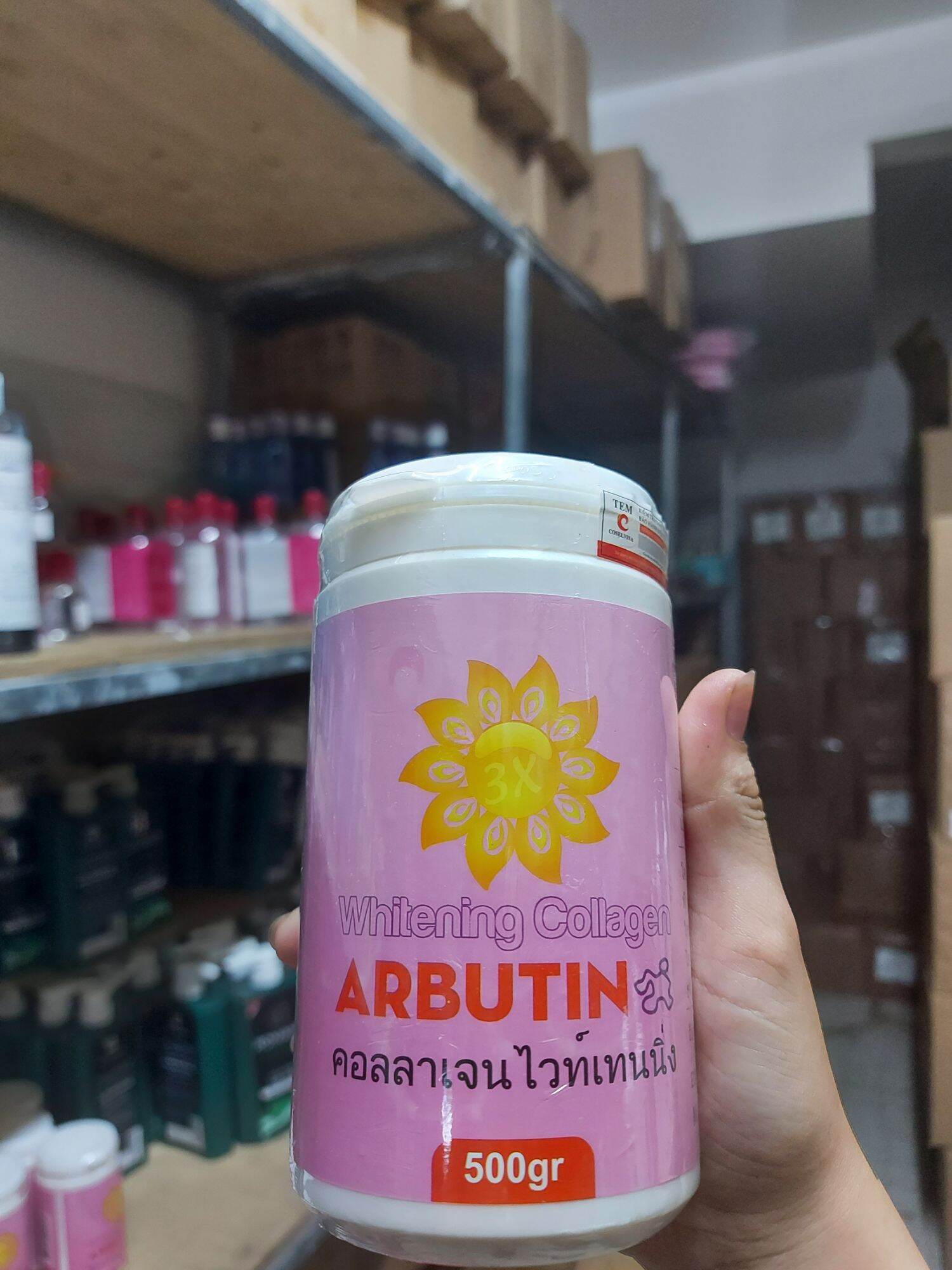 Kem kích trắng arbutin màu hồng 500g thái lan