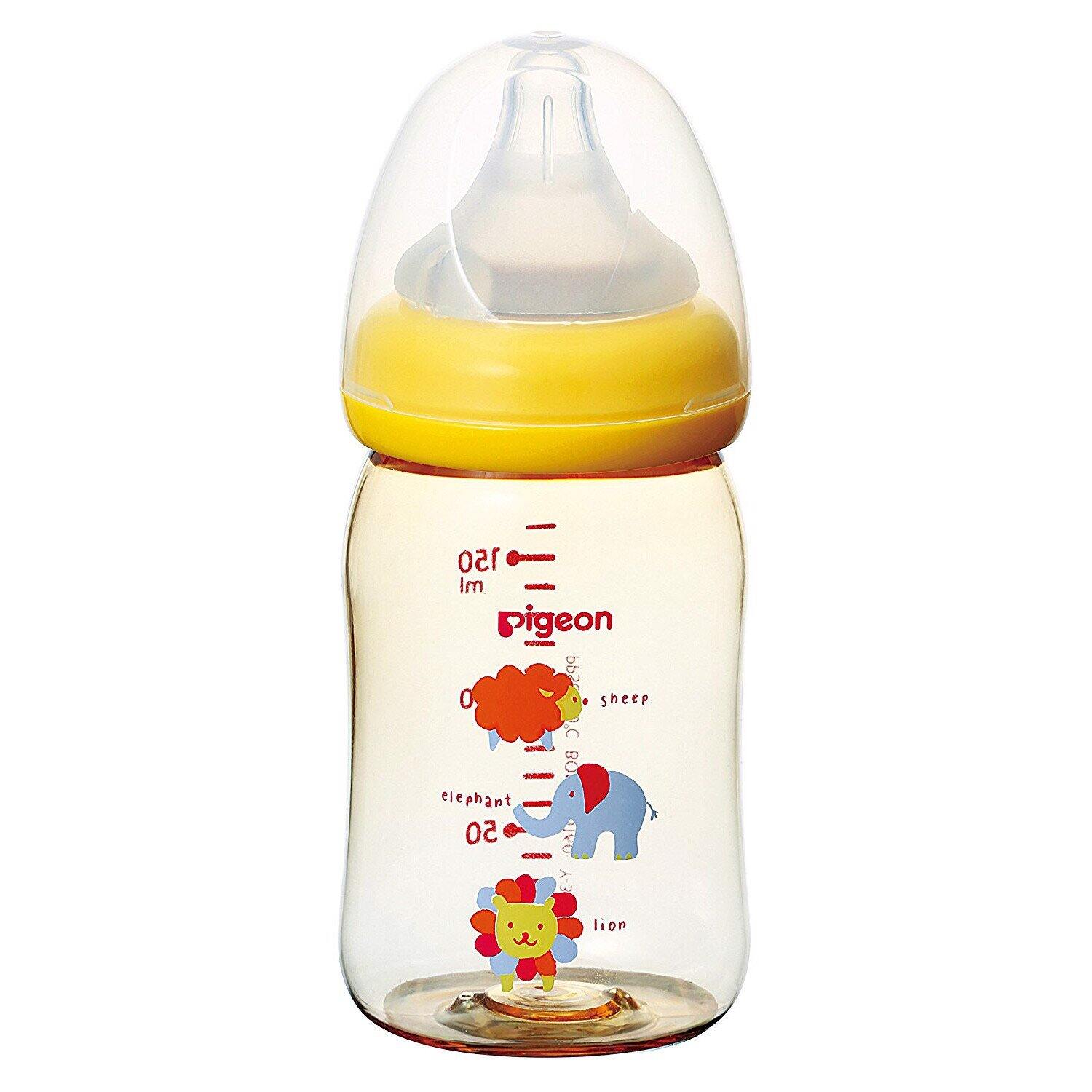 [ Tặng thêm 1 núm ti] Bình sữa cổ rộng Pigeon 160ml