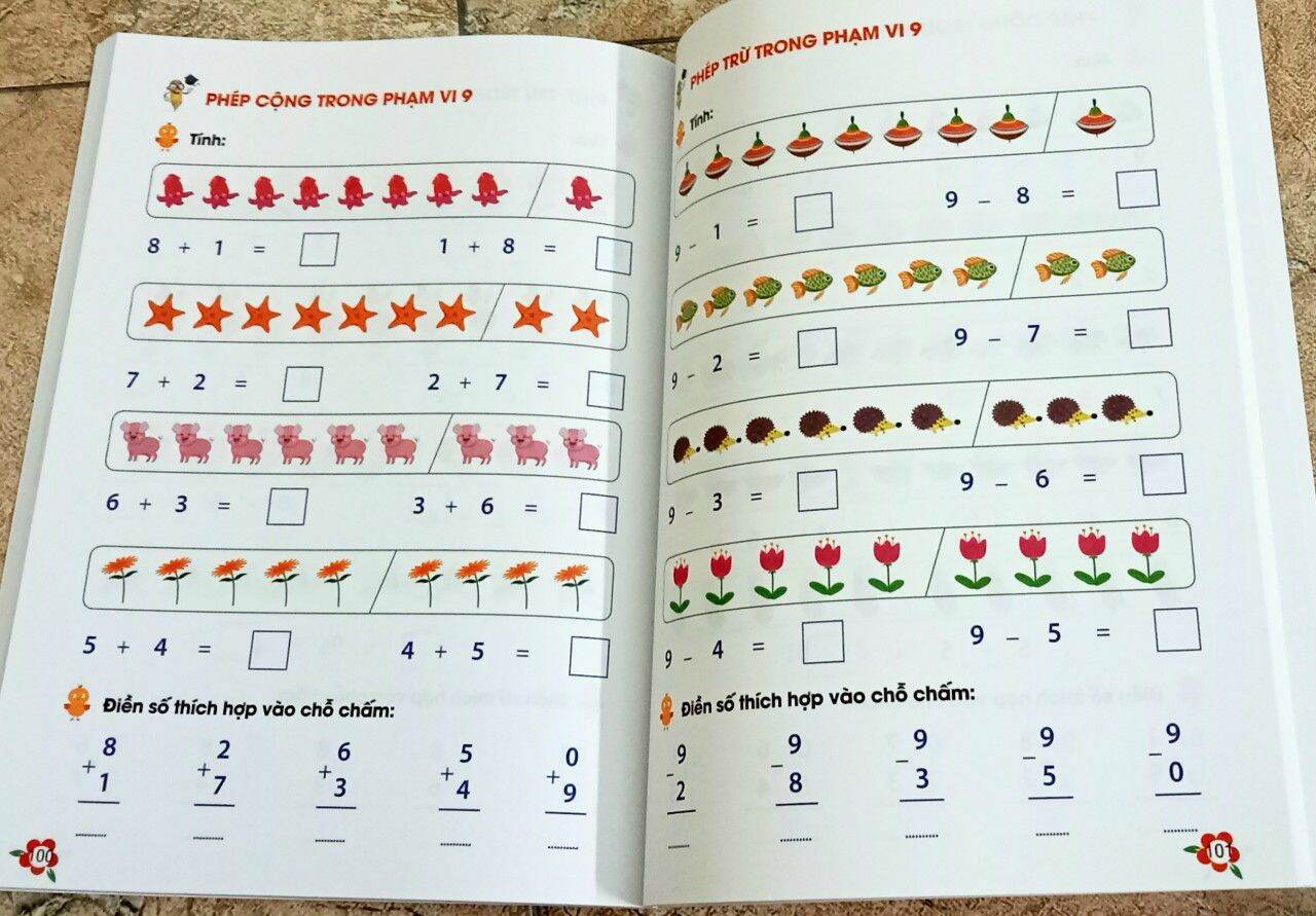 Sách toán tư duy cho trẻ 4-6 tuổi