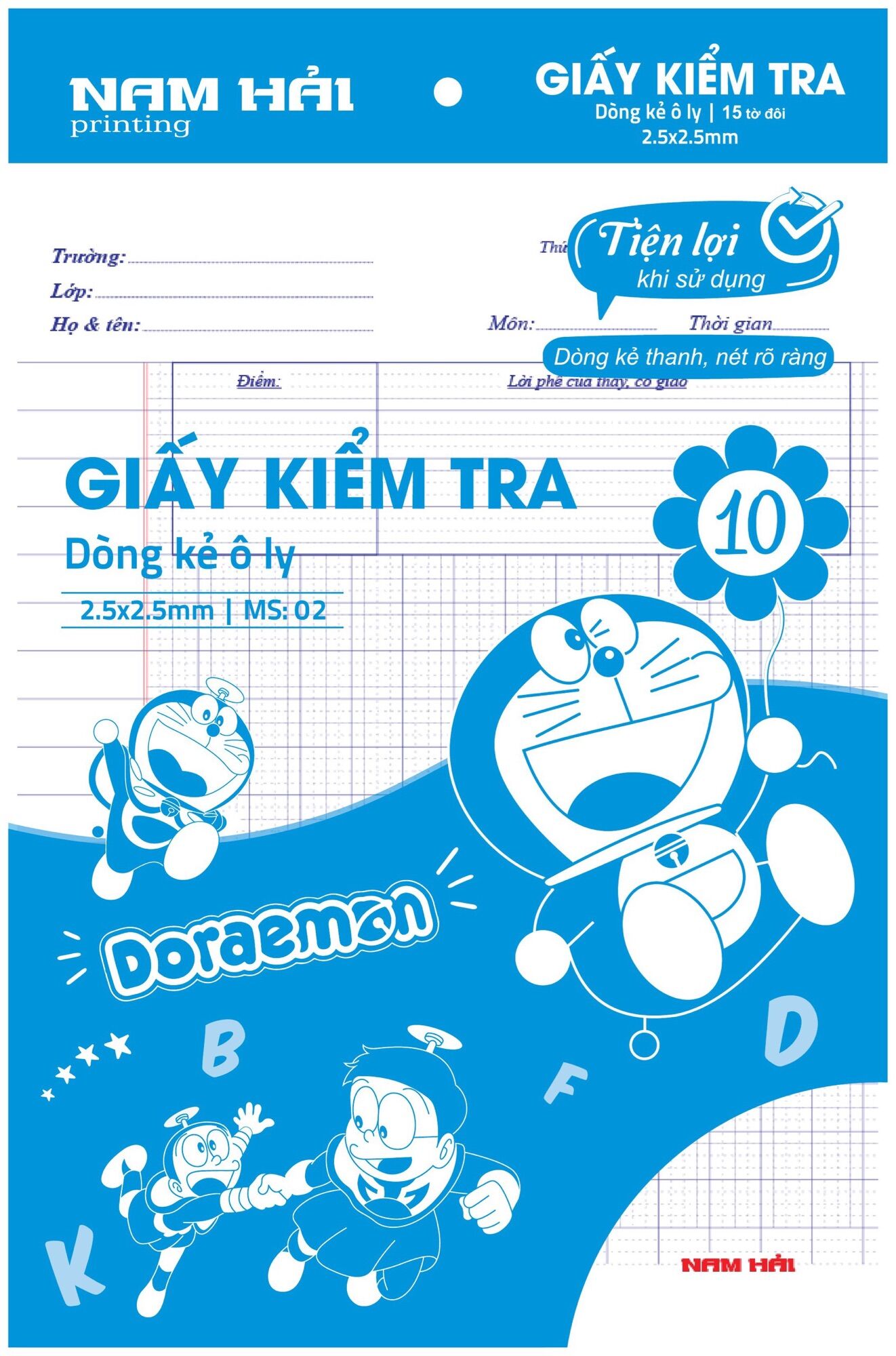 Giấy kiểm tra ô ly