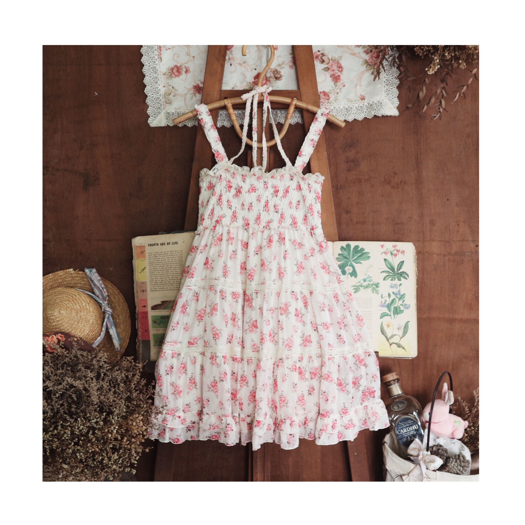 Đầm hoa L’est Rose 2hand Vintage.hoacuc