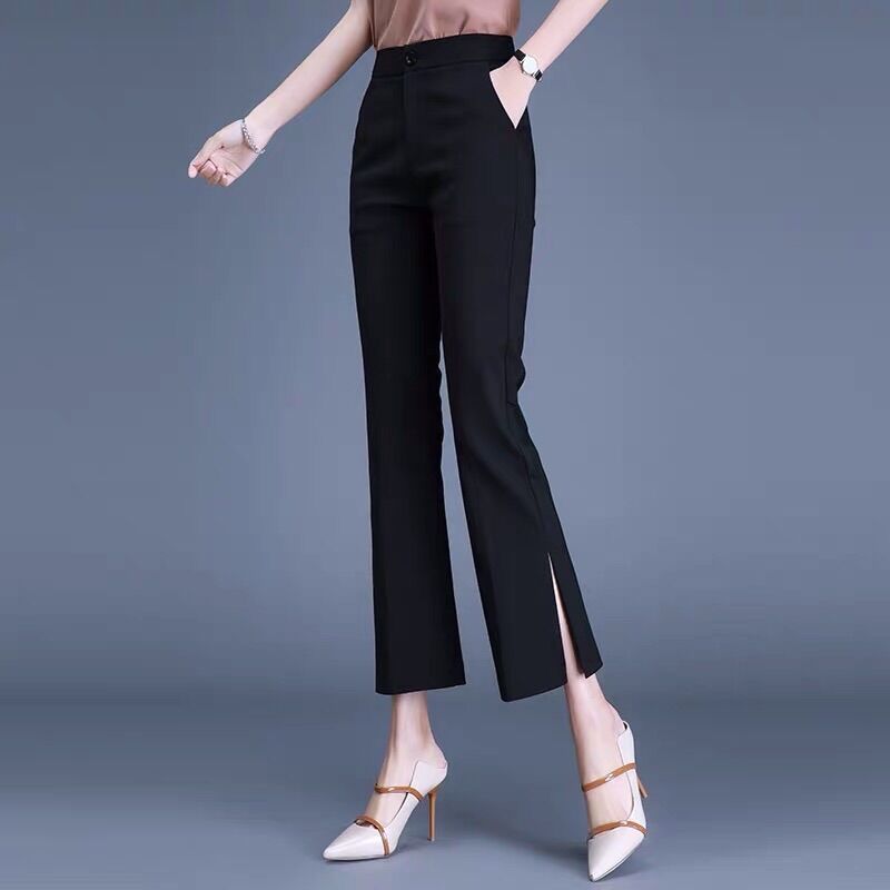 Quần ống loe xẻ sườn