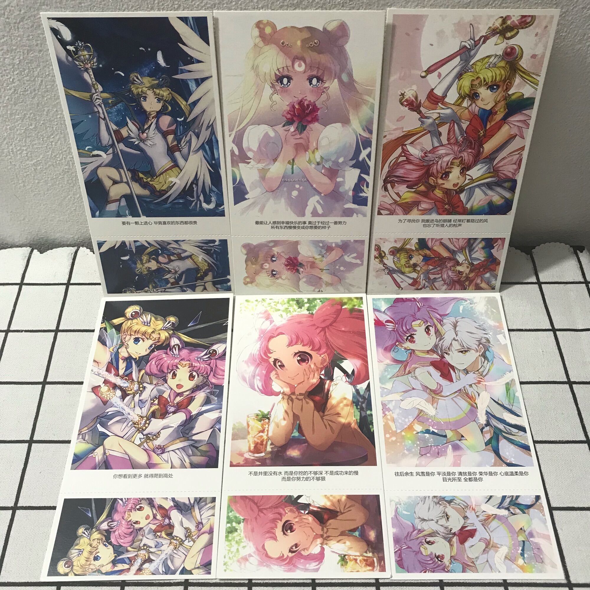 Postcard Sailor Moon Thuỷ thủ Mặt Trăng