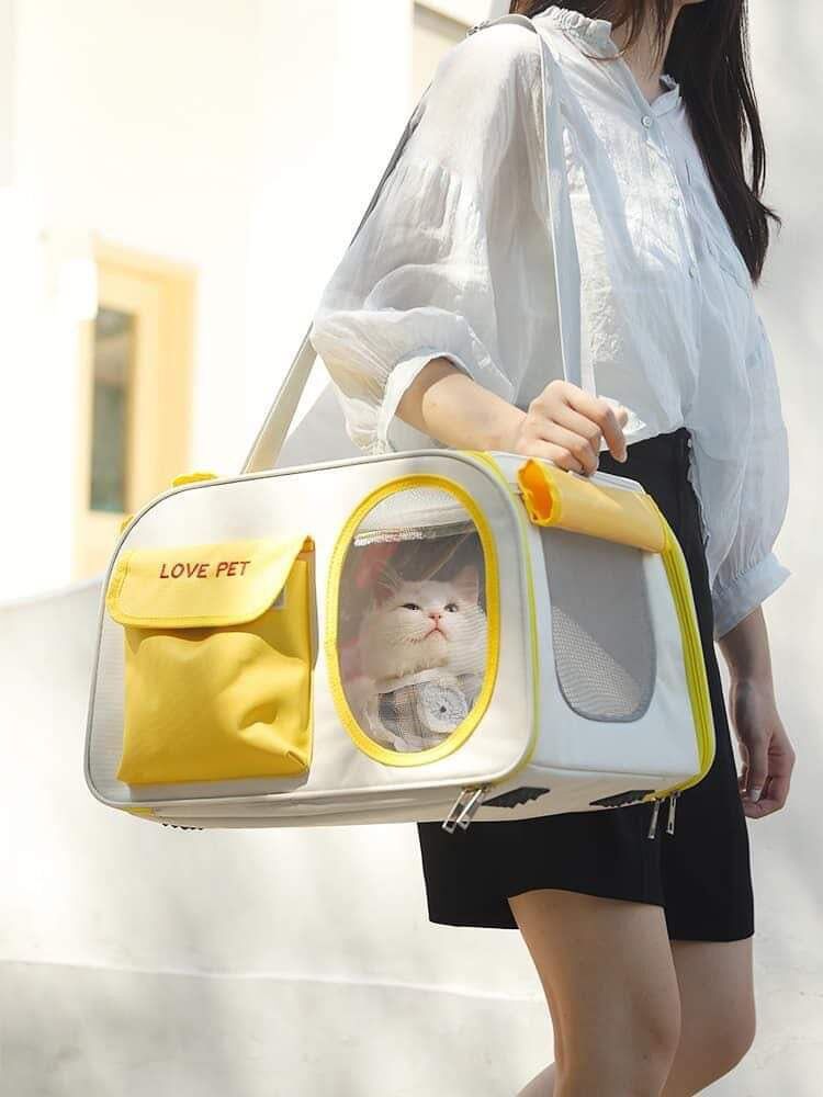 Túi vận chuyển balo du lịch cho chó mèo Love Pet/ The Travel Bag