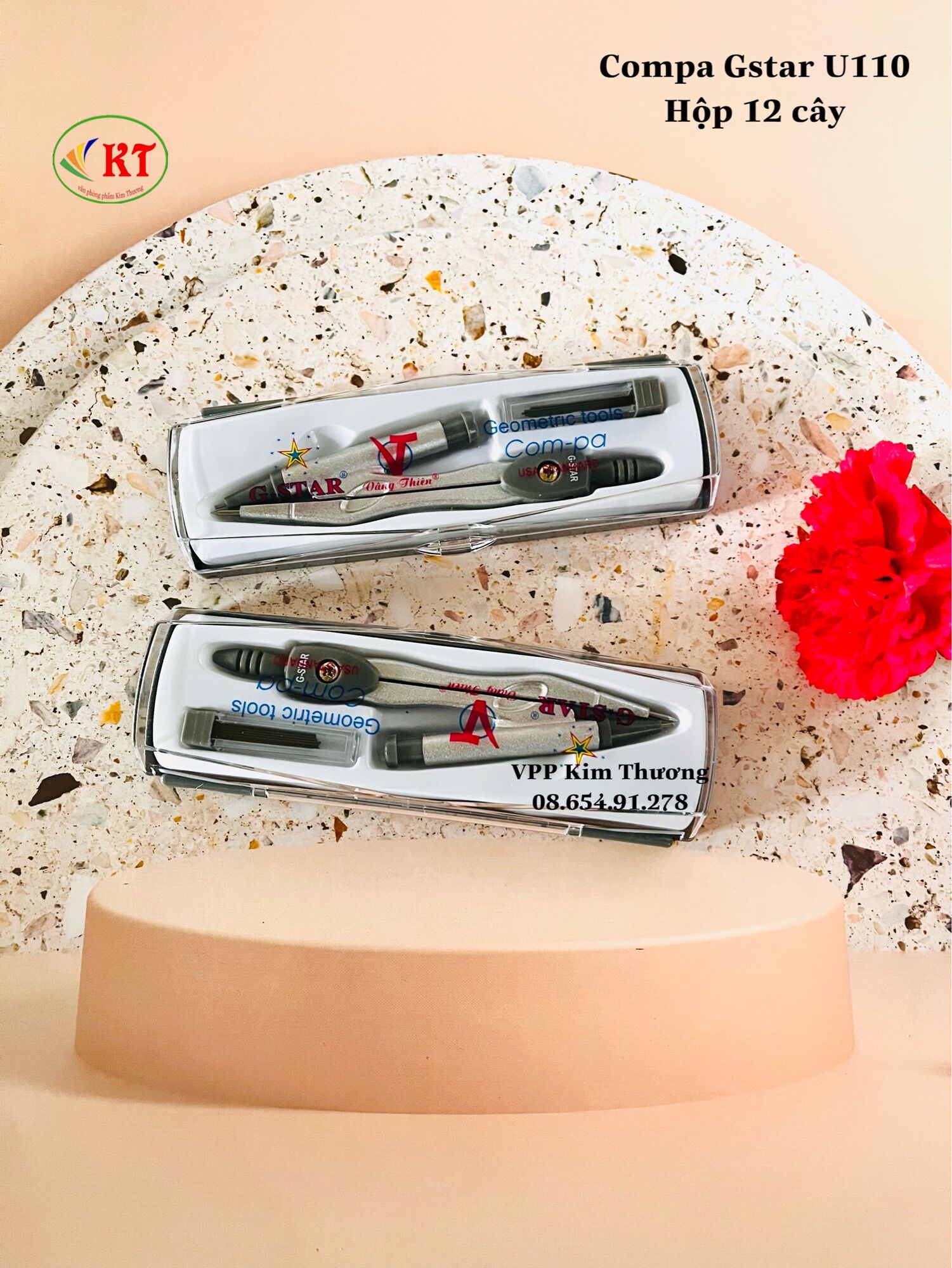 Compa Gstar chì bấm U-110, hộp 1 cây kèm ruột chì