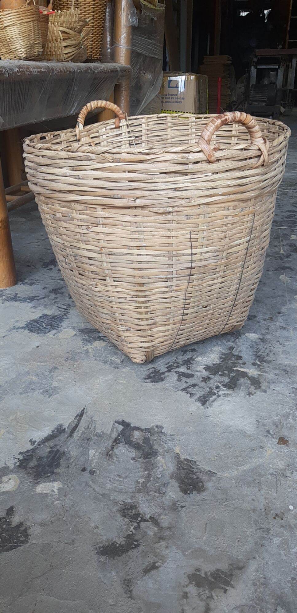 Cần xé ,giỏ tre