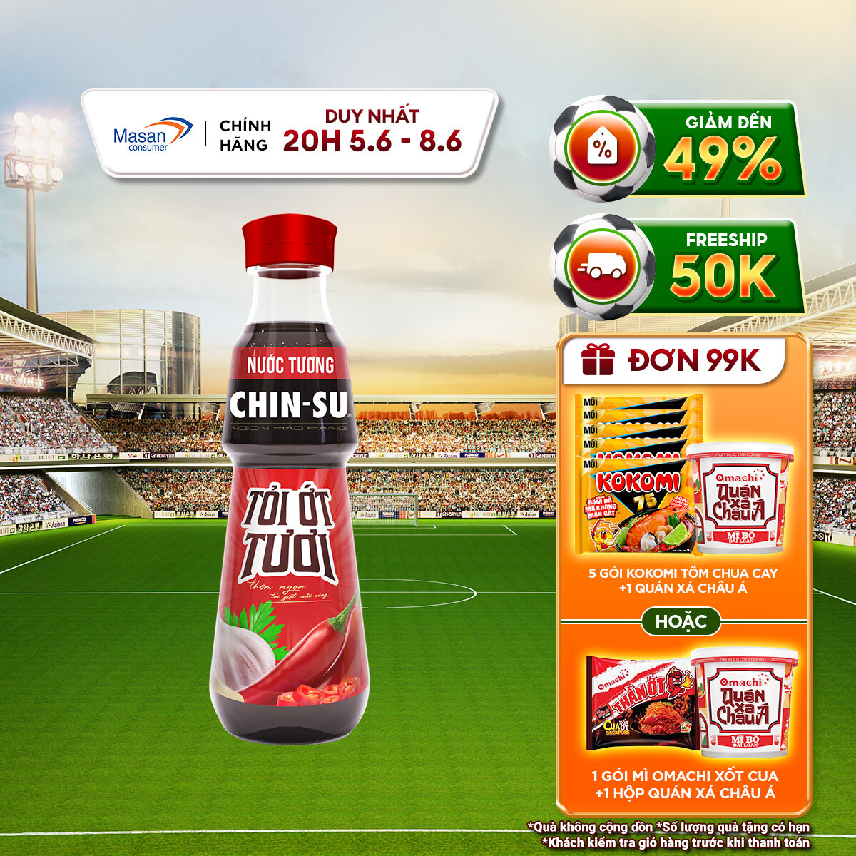 Nước tương CHIN-SU Tỏi ớt 1chai x 500ml