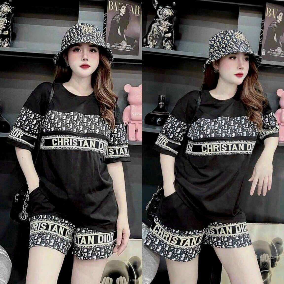 BỘ SHORT COTTON PHỐI 3D CAO CẤP