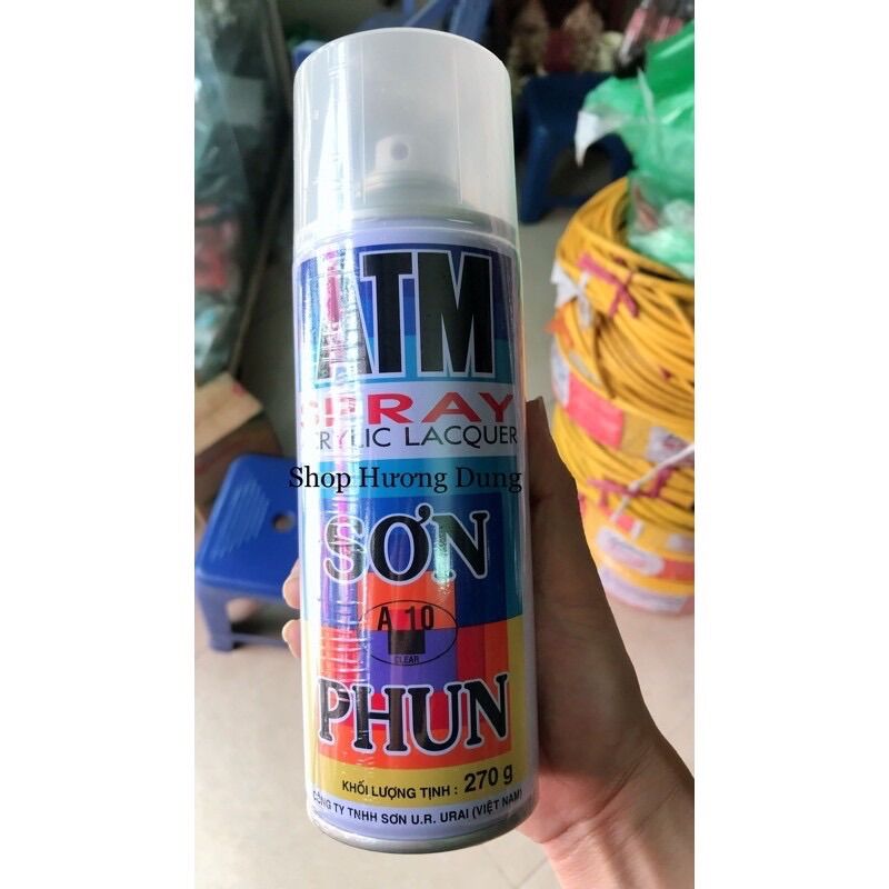 Sơn phun sơn xịt bóng không màu A10