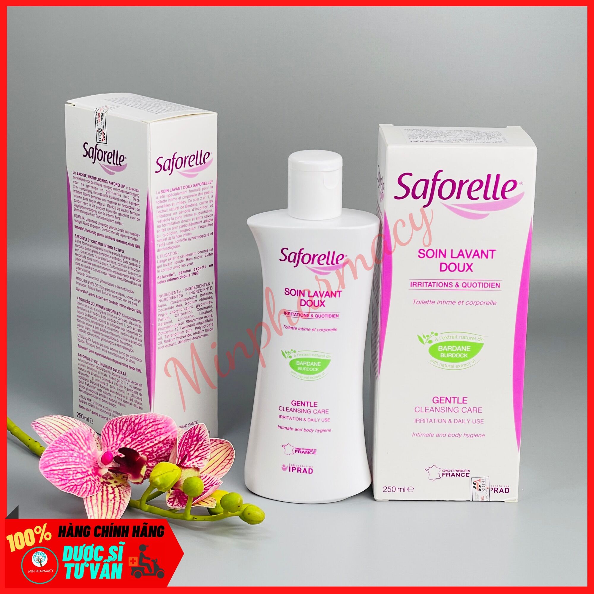 [HCM]GEL VỆ SINH PHỤ NỮ SAFORELLE 250ml- Minpharmacy