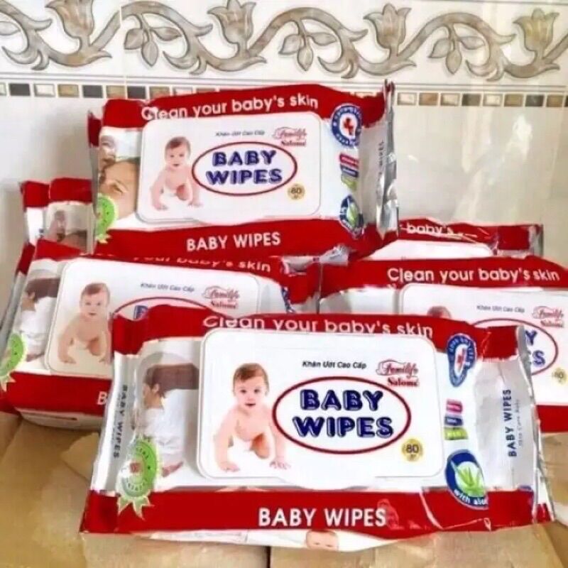 Khăn ướt Baby Wipes gói 80 tờ.