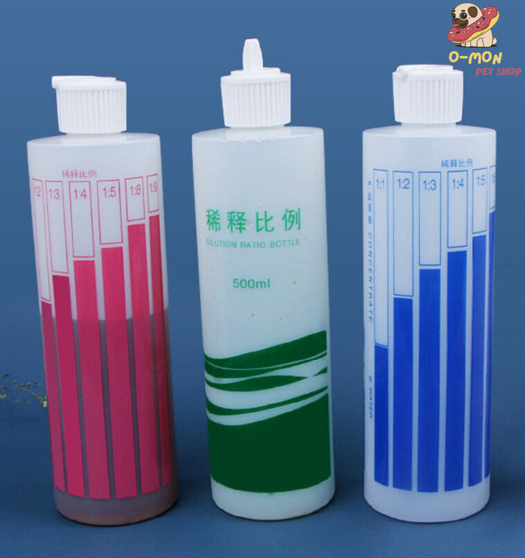 Lọ pha chia tỉ lệ sữa tắm giúp pha và lưu hương đều trên lông thú cưng tiết kiệm sữa tắm - OmonPet