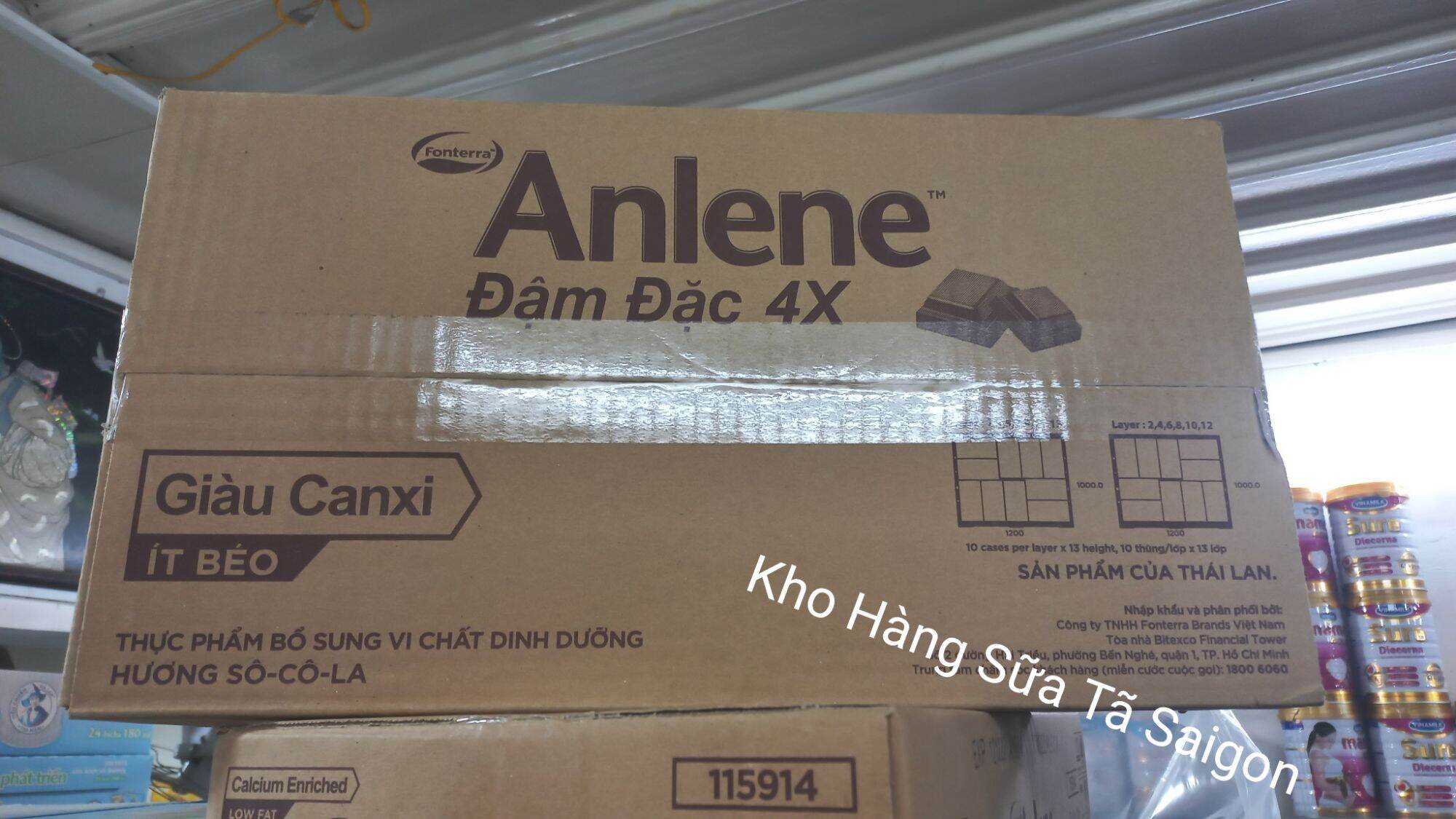 Sữa Anlene nước thùng  48 hộp x 125ml . Date xa