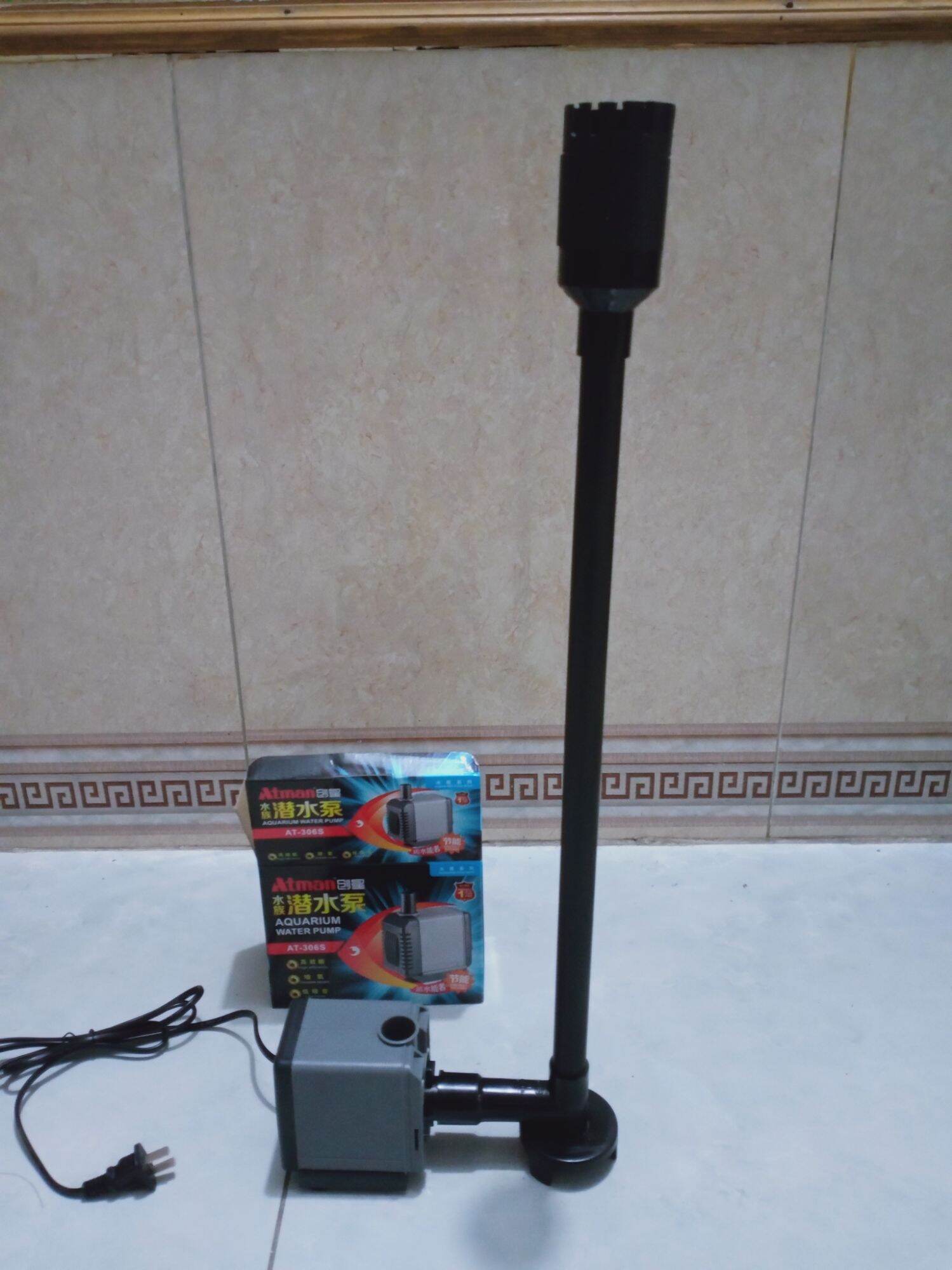 combo hút mặt hút đáy + bơm atman 306s 2000l/h 27w