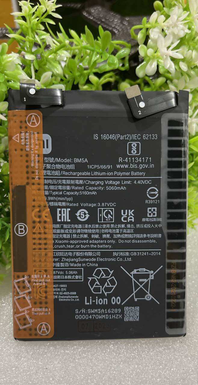 Pin xiaomi redmi note 11 pro pin bm5a 5160 mah li-polymer