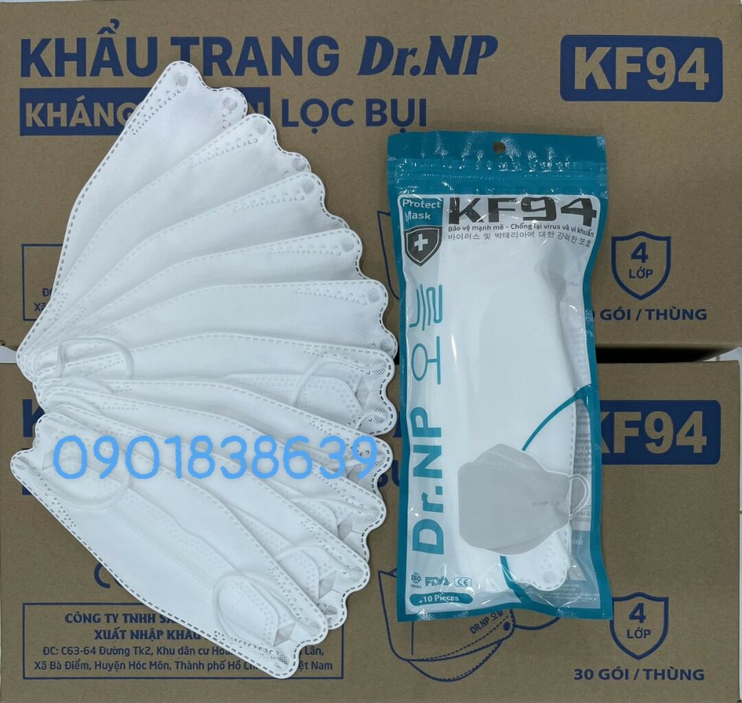 1 THÙNG 300 CHIẾC KHẨU TRANG 4D KF94 NHẬT PHÁT