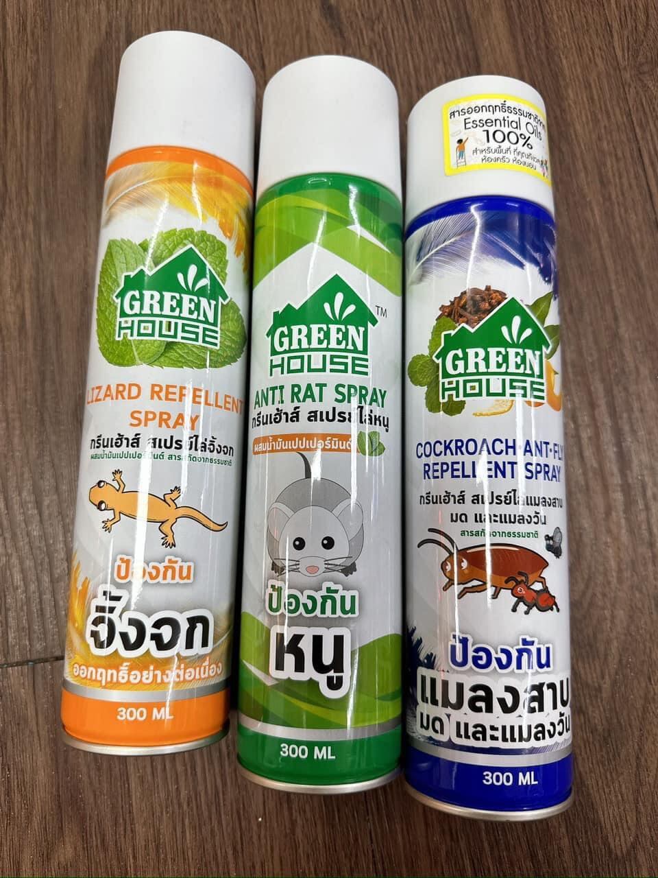 01 Chai Xịt Đuổi Chuột - Thằn Lằn - Gián Kiến GREEN House Thái Lan