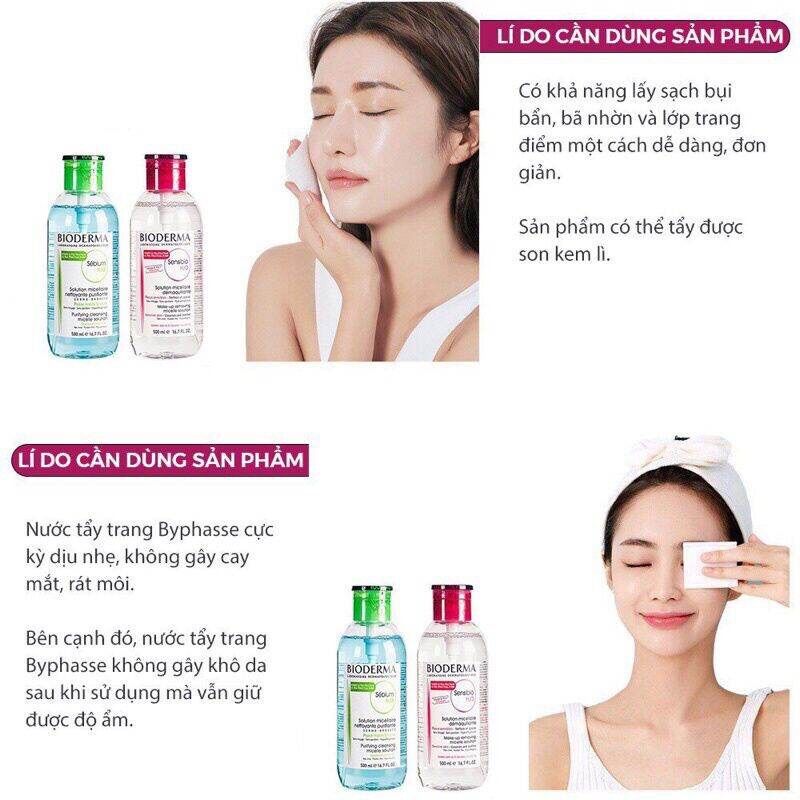 Nước tẩy trang bioderma 500ml