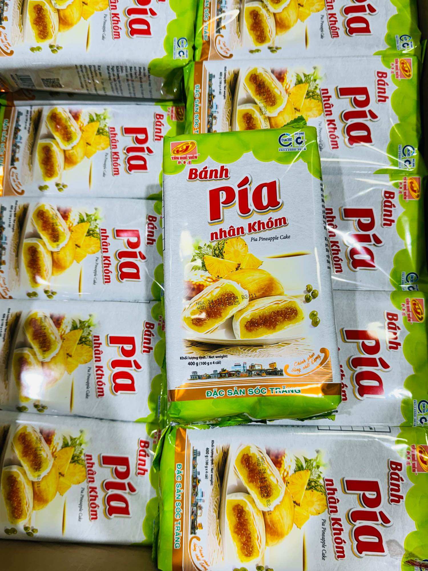Bánh pía chay khóm Tân Huê Viên (400g)