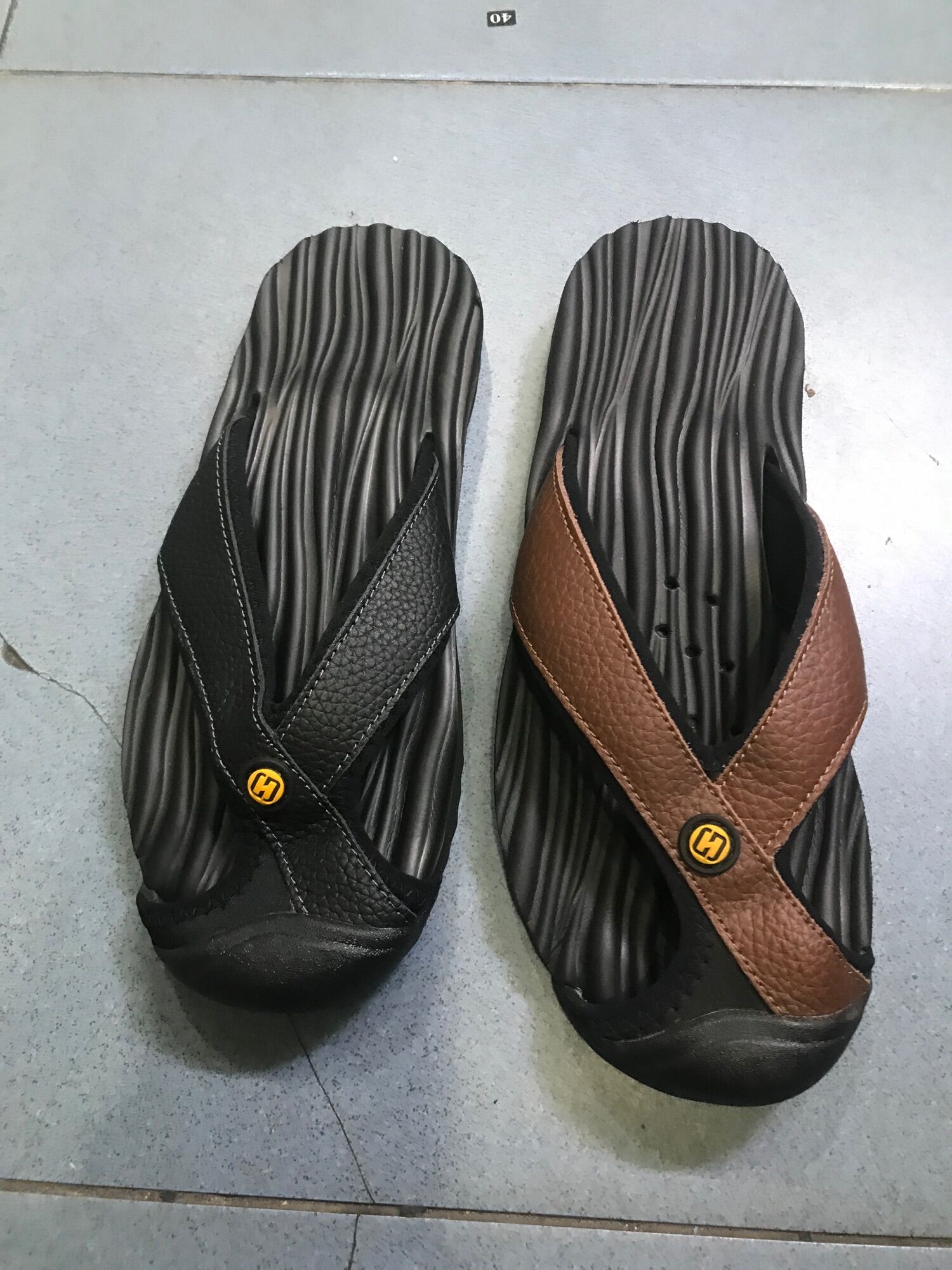 [HCM]Dép kẹp nam bích mũi da bò cao cấp
