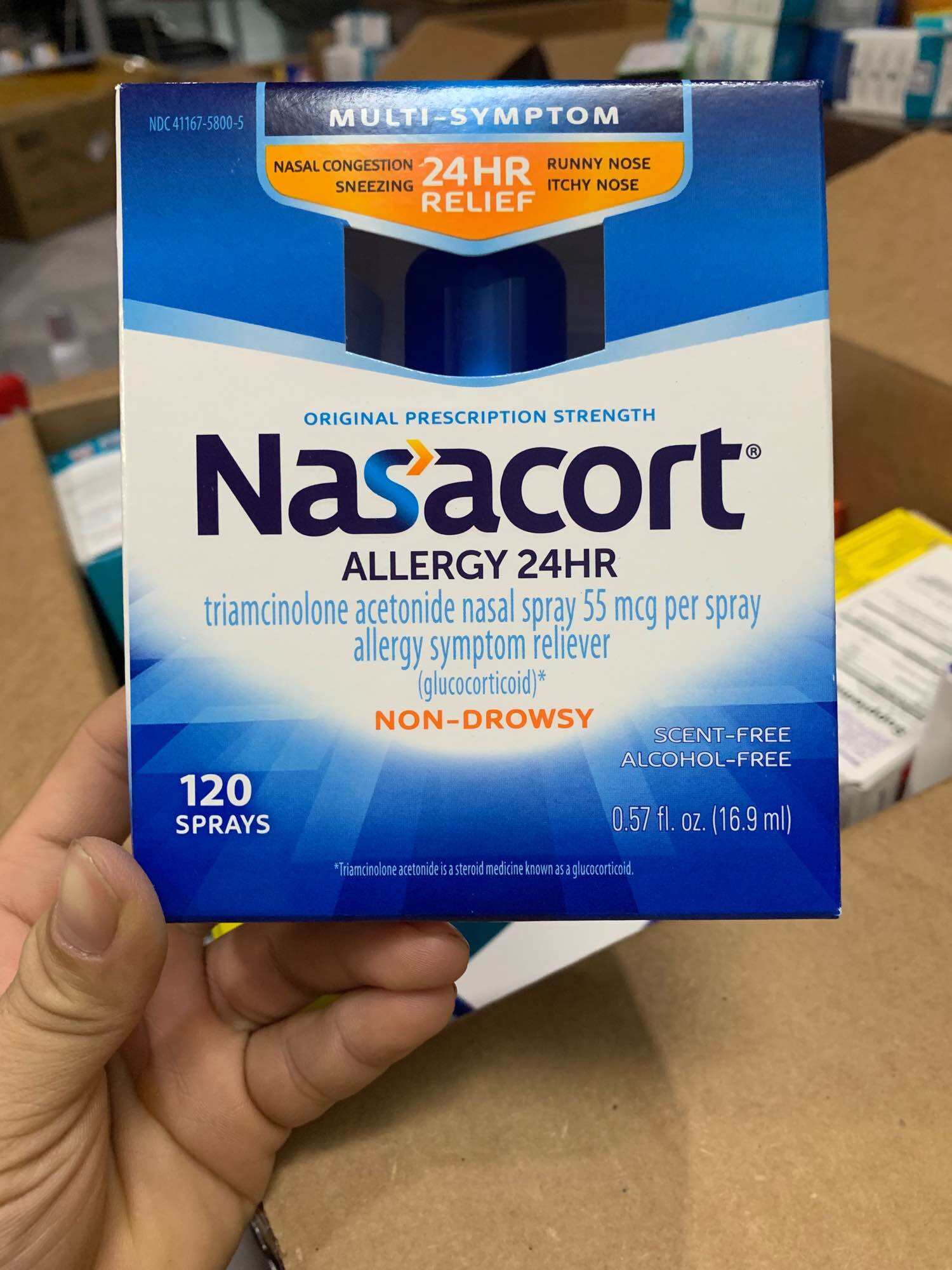 Xịt mũi NASACORT ALLERGY hỗ trợ làm giảm dị ứng mũi, thông mũi, hắt xì