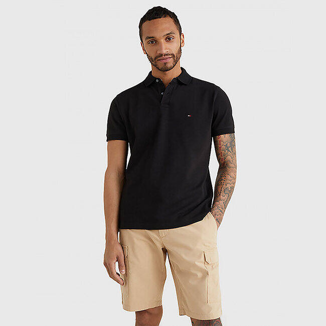 Tommy hilfiger - áo polo nam tay ngắn core 1985 regular polo mw0mw17770bds