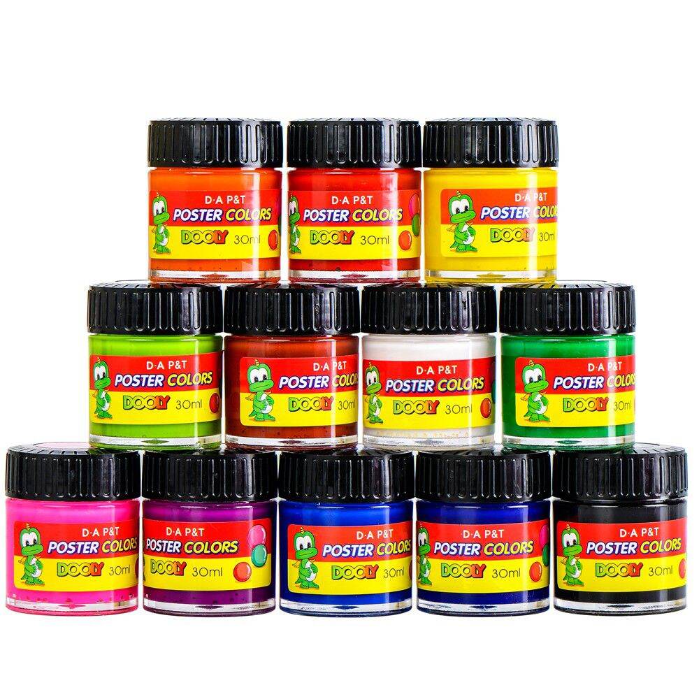 Hộp Màu Nước Poster Dooly 30ml 12 Màu